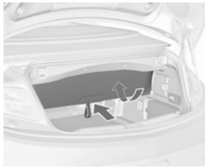 OPEL Cascada (2013-2019) - Rabattement du séparateur de coffre - 1