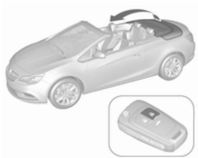 OPEL Cascada (2013-2019) - Utilisation avec la télécommande radio - 2