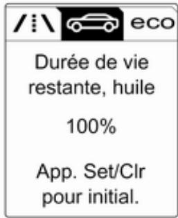 OPEL Cascada (2013-2019) - Menu informations véhicule - 1