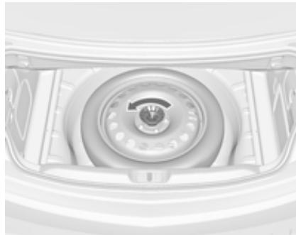OPEL Cascada (2013-2019) - Retrait de la roue de secours et rangement d'une roue endommagée dans le coffre - 2