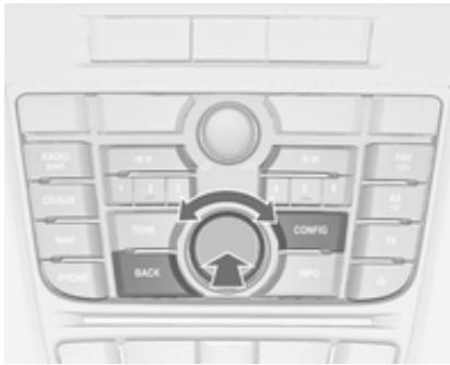 OPEL Cascada (2013-2019) - Sélection des menus et des réglages - 1