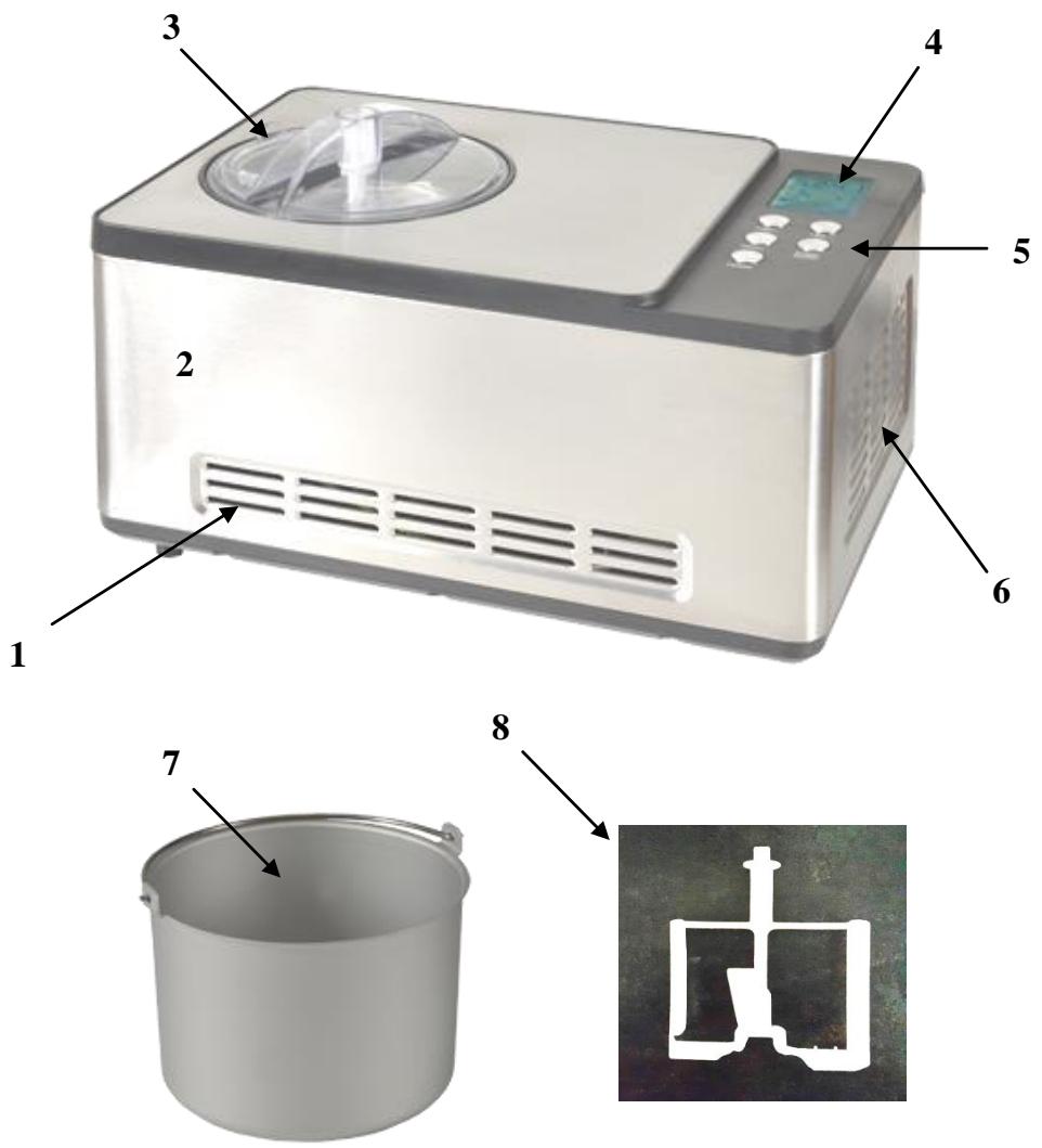 KITCHEN CHEF ICE1530PRO - DESCRIPTION - 1