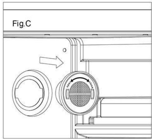 ROSIERES RWCB451 - > Comment remplacer le filtrtre à charbon de bois (si présente dans votre apparéil) - 2