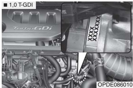 HYUNDAI i30 PD - 3 (2017-2020) - NUMERO DU MOTEUR - 1