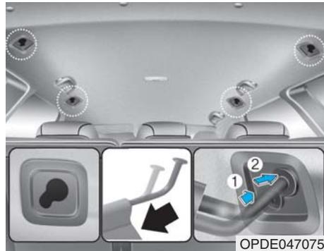 HYUNDAI i30 PD - 3 (2017-2020) - Pour installer le filet de séparation - 1