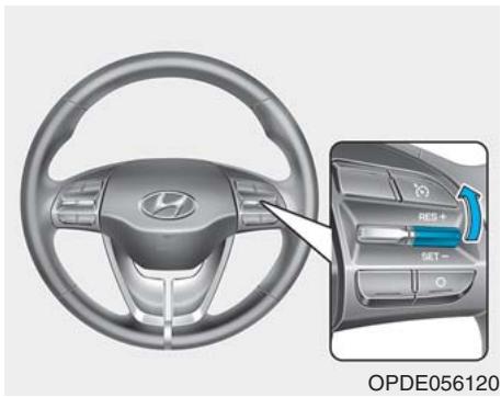 HYUNDAI i30 PD - 3 (2017-2020) - Pour rétablit la vitesse programmée - 1