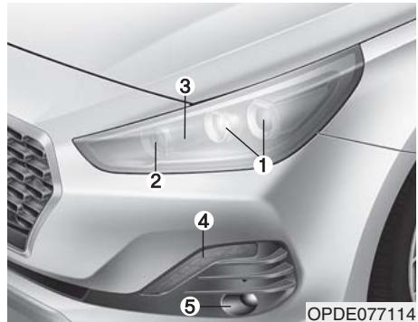 HYUNDAI i30 PD - 3 (2017-2020) - Type B - Feux de position et feuels de jour - 3