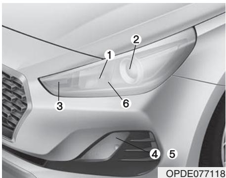 HYUNDAI i30 PD - 3 (2017-2020) - Type B - Feux de position et feuels de jour - 5
