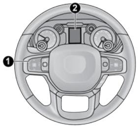 RAM 1500 (2019-2024) - COMMANDES DE L'AFFICHAGE DU GROUPE D'INSTRUMENTS - 1