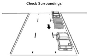 RAM 1500 (2019-2024) - Check Surroundings - Wait For Steering To Complete (Vérifier les environnés immédiats - attendre la fin du braquage) - 1