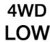 RAM 1500 (2019-2024) - Témoin mode 4WD Low (4 roues motrices gamme basse) - selon l'équipement - 1