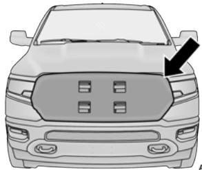 RAM 1500 (2019-2024) - Couvercle de protection avant contre le froid - 1