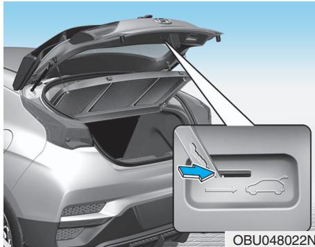 HYUNDAI Veloster (2018-2022) - Ouverture d'urgence du hayon - 1