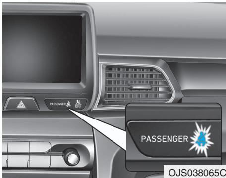 HYUNDAI Veloster (2018-2022) - Voyant avertisseur de la ceinture de sécurité (siège du passager avant) - 1