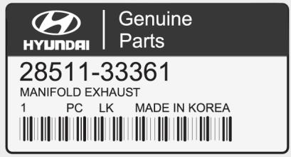 HYUNDAI Veloster (2018-2022) - Genuine Parts - 1