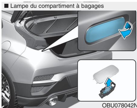 HYUNDAI Veloster (2018-2022) - Lampe de lecture, plafonnier, lampe de miroir de pare-soleil et lampe du compartiment à bagages - 4