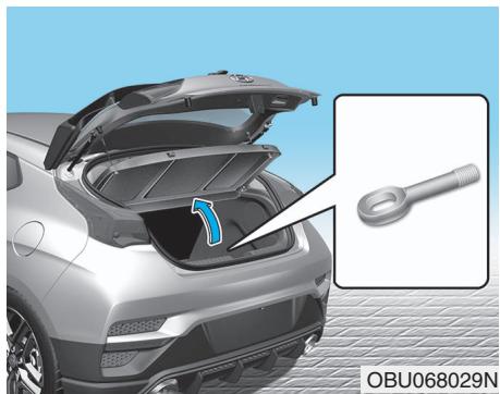 HYUNDAI Veloster (2018-2022) - Crochet de remorquage amovible - 1
