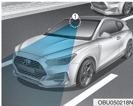 HYUNDAI Veloster (2018-2022) - ASSISTANCE À LA PRÉVENTION DES COLLISIONS EN MARCHE AVANT (FCA) (CAMÉRA AVANT UNIQUEMENT) (SELON L'ÉQUIPEMENT) - 2
