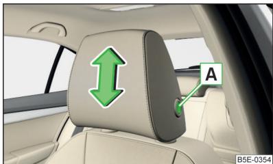 SKODA Octavia 3 (2017-2020) - Régler la hauteur des appuie-têtes avant - 1