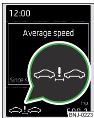 SKODA Octavia 3 (2017-2020) - Avertissement de distance - 1