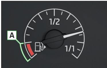 SKODA Octavia 3 (2017-2020) - Affichage du réservoir de carburant - Essence / Diesel - 1