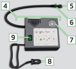 SKODA Octavia 3 (2017-2020) - Description du kit de dépannage - 4