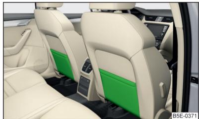 SKODA Octavia 3 (2017-2020) - Poches de rangement à l'arrière des sièges avant - 1