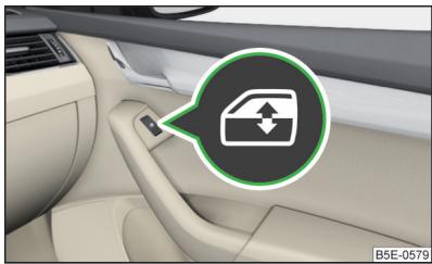 SKODA Octavia 3 (2017-2020) - Ouvrir/fermer les vitres de la portière passager avant et des portières arrête - 1