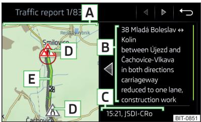 SKODA Octavia 3 (2017-2020) - Détails du message routier - 1