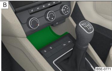 SKODA Octavia 3 (2017-2020) - Vide-poches dans la console centrale avant - 2