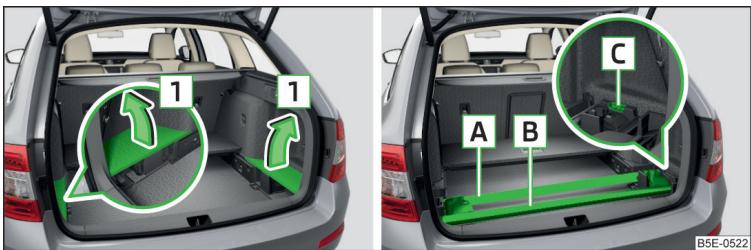 SKODA Octavia 3 (2017-2020) - Transport sur la galerie de toit - 2