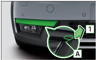 SKODA Octavia 3 (2017-2020) - Remplacement de l'ampoule du feu de l'antibrouillard - 1