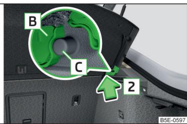 SKODA Octavia 3 (2017-2020) - Tablette du coffre à bagages - 2