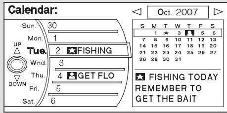 Acura RL (2011) - Calendrier - 2
