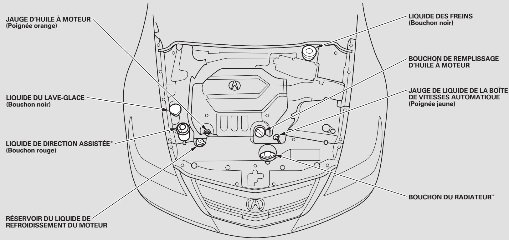 Acura RL (2011) - : Consulter les renseignements sur l'entretien et la garantie des systèmes antipollution à la page 452. - 1