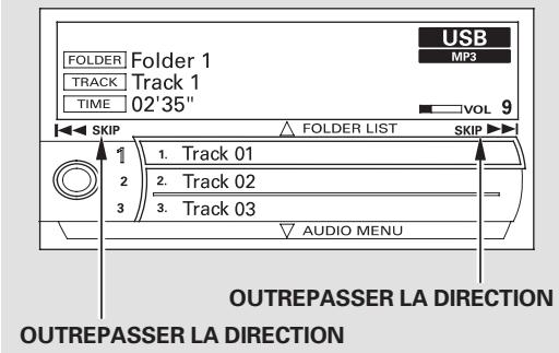 Acura RL (2011) - Branchement d'un dispositif USB de mémoire flash - 3