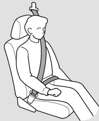 Acura RL (2011) - Bouclage et emplacement des ceintures de sécurité - 1