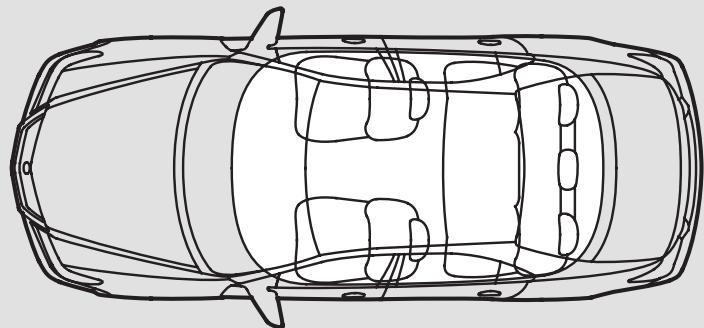 Acura RL (2011) - Portée de fonctionnement de l'interrupteur d'allumage - 1