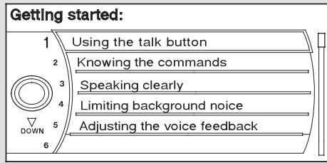 Acura RL (2011) - Aide commandes vocales - 2