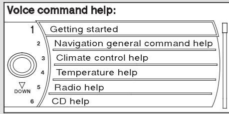 Acura RL (2011) - Aide commandes vocales - 1