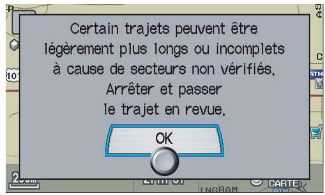 Acura RL (2011) - Messages contextuels et avertissements - 2