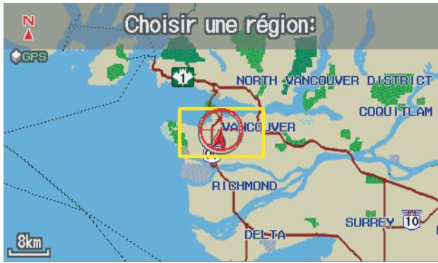Acura RL (2011) - Afficher la carte de la position actuelle - 1