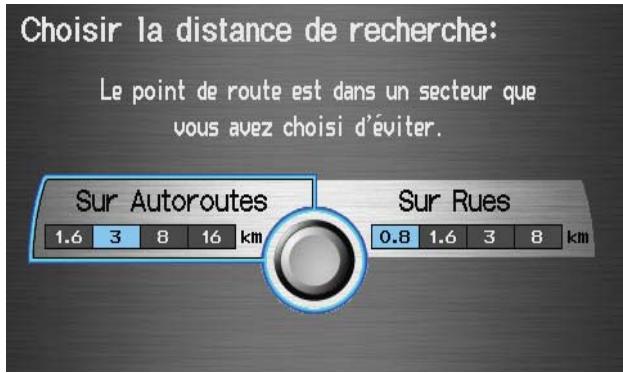 Acura RL (2011) - Modifier région de recherche de point de route 📄 - 1
