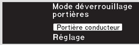 Acura RL (2011) - Mode de déverrouillage des portières - 3