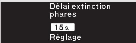 Acura RL (2011) - Minuterie de l'extinction automatique des phares - 3