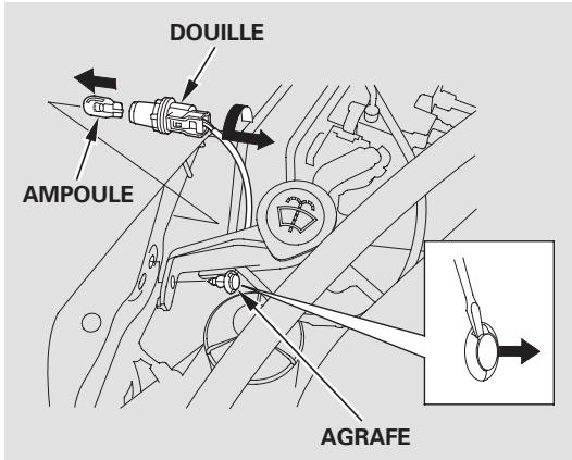 Acura RL (2011) - Remplacement de l'ampoule du feu de stationnement/du feu de position latéral avant - 1
