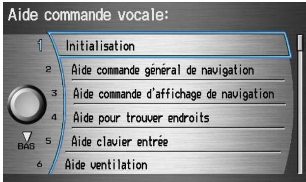 Acura RL (2011) - Aide commande vocale - 1