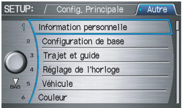 Acura RL (2011) - SETUP (Autre) - 1