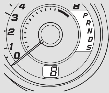Acura RL (2011) - Indicateurs de la position du levier de changement des vitesses - 1