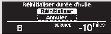 Acura RL (2011) - Affichage de la durée utile de l'huile à moteur - 5